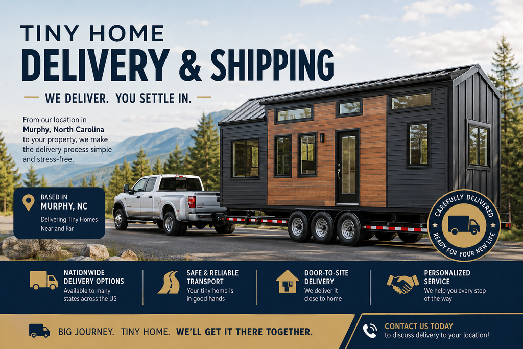 Tiny home delivery and shipping